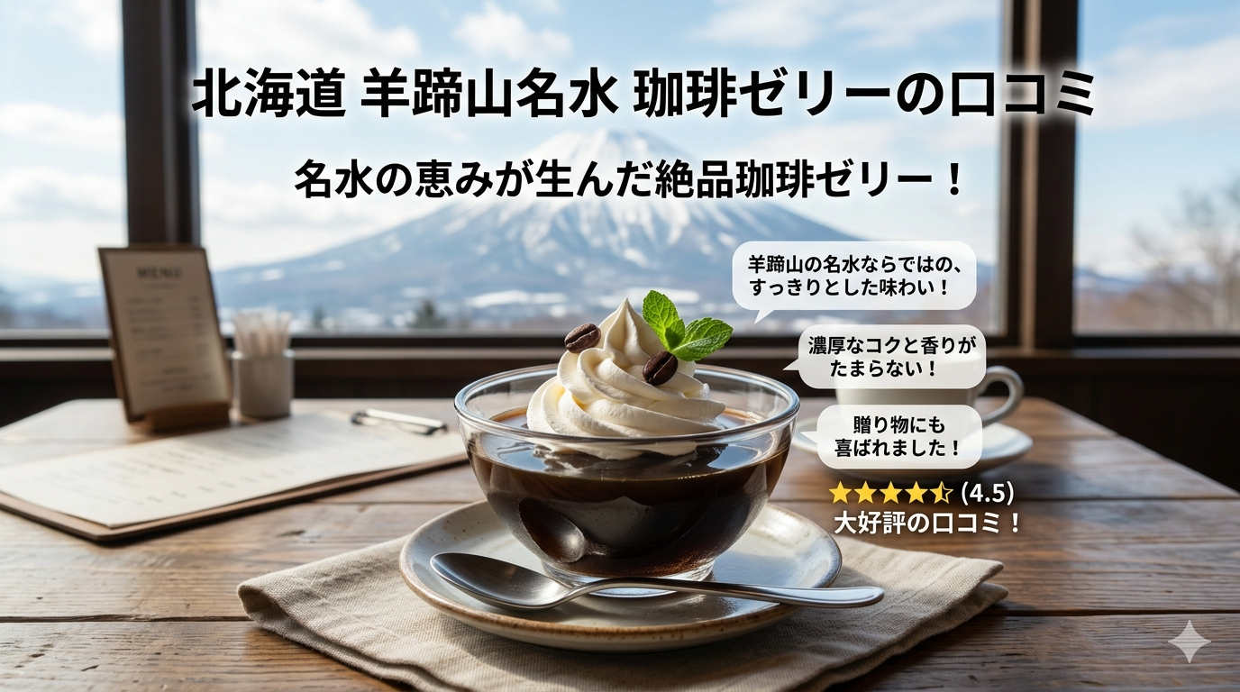 北海道の羊蹄山名水珈琲ゼリーの口コミ！