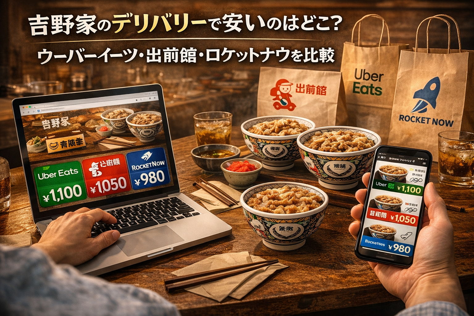 吉野家のデリバリーで一番安いのは