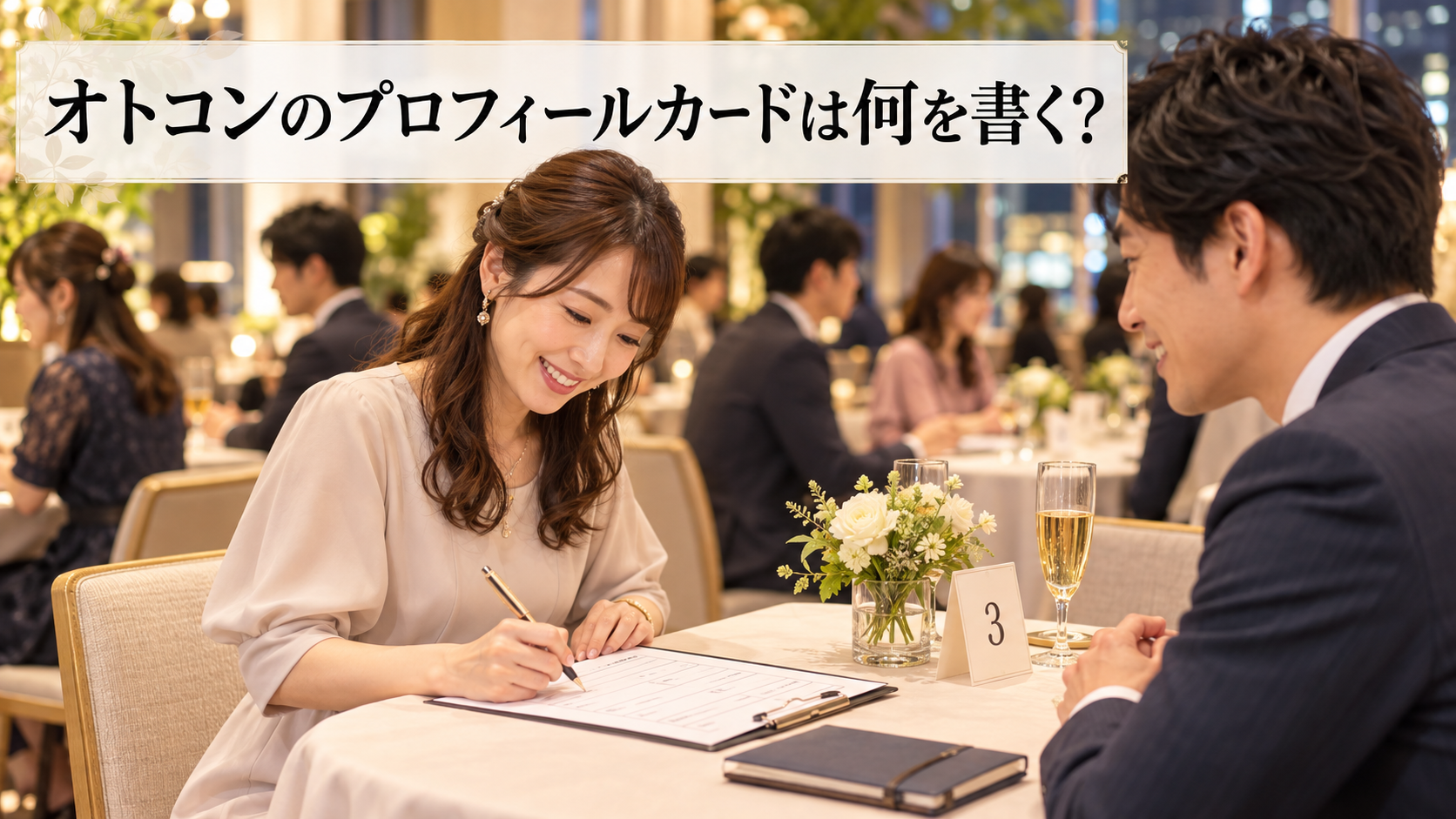 オトコンのプロフィールカードは何を書く？